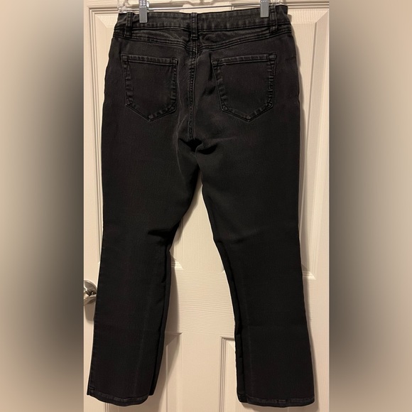 Women’s Black Jeans D Jeans Size 8 Cotton, Polyester, Spandex Stretchy Silver - Picture 2 of 3